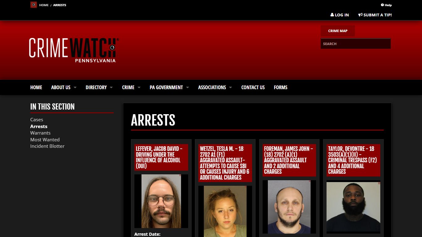 Arrests | CRIMEWATCH